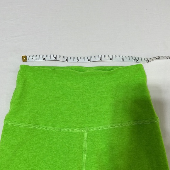 Beyond Yoga Neon Heather Green High Waisted Biker Shorts - Picture 8 of 11